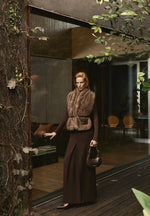 Stevie - Suede Maxi Skirt - Brown
