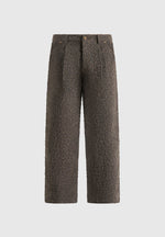 Arnault - Boucle Pleated Jeans - Brown