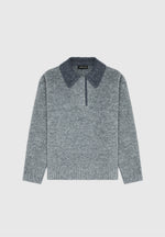 boucle-knit-contrast-polo-jumper-grey
