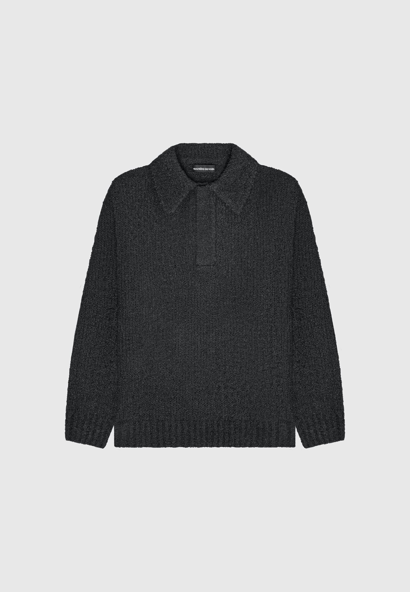 Knitted polo jumper shop