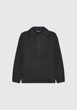 boucle-knit-polo-jumper-black