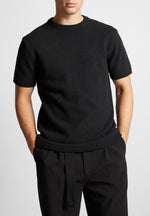 boucle-knit-regular-fit-t-shirt-black