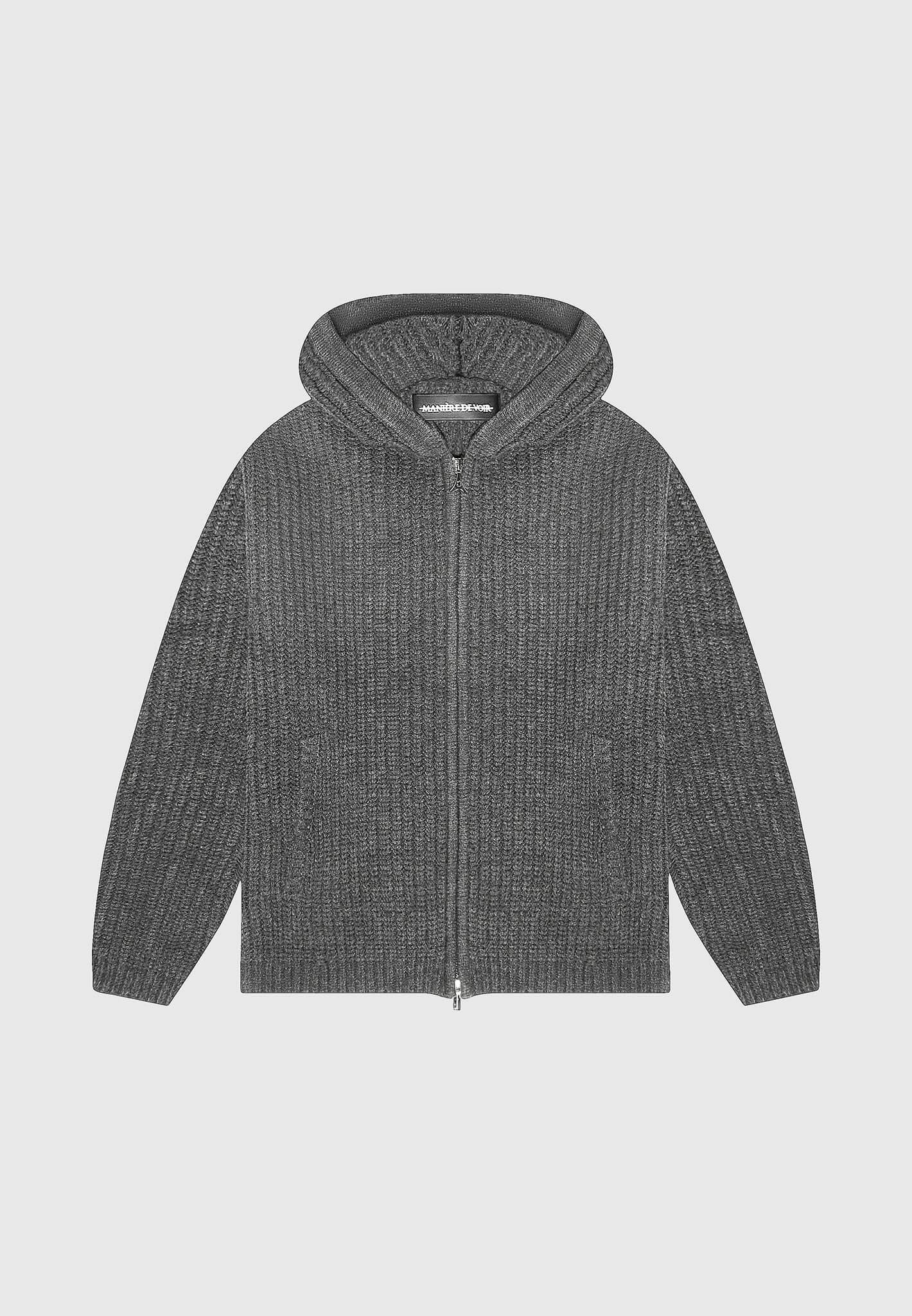 Zip-Up Hoodie Charcoal Grey, Outclass