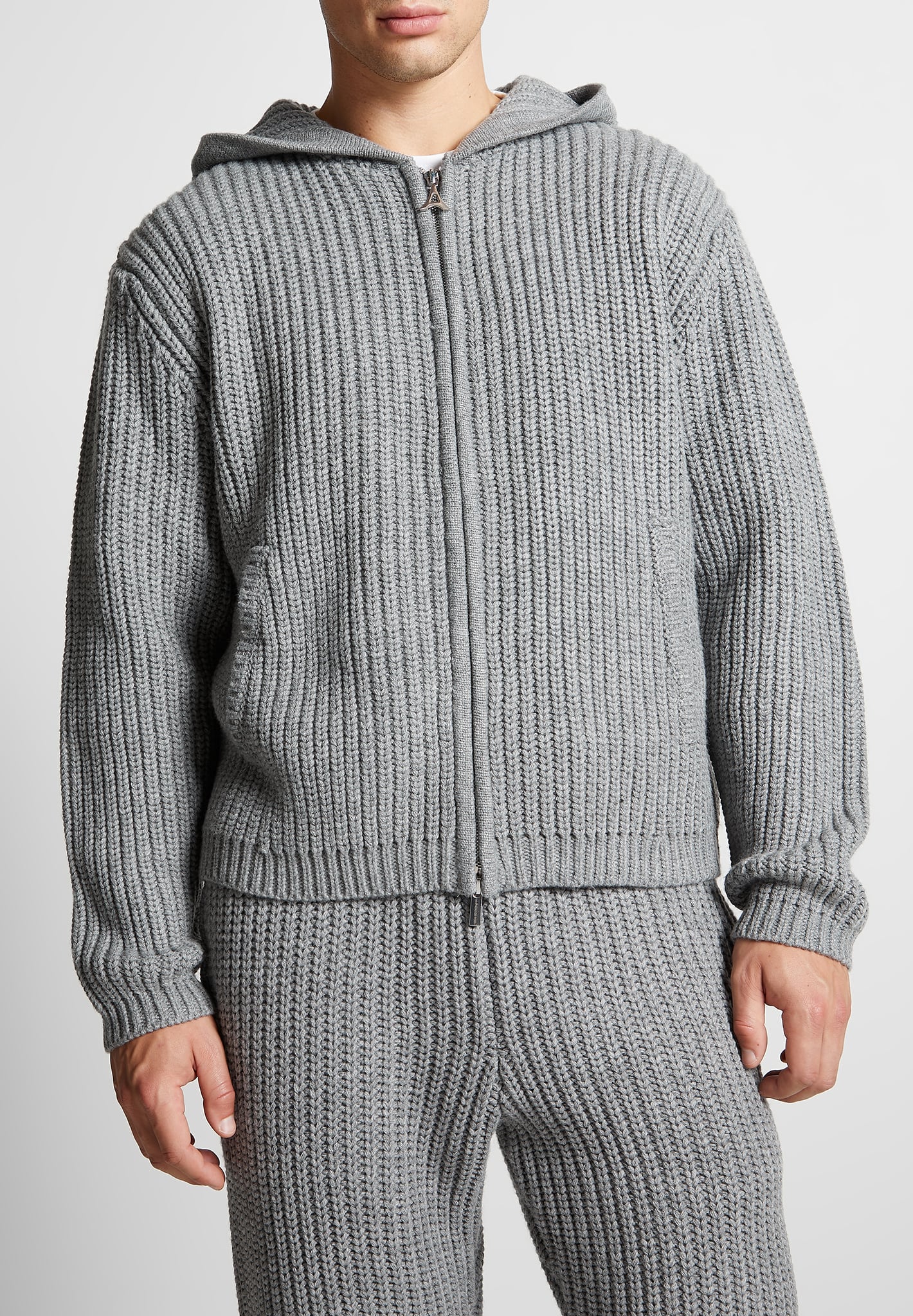 chunky-knit-zip-through-hoodie-light-grey