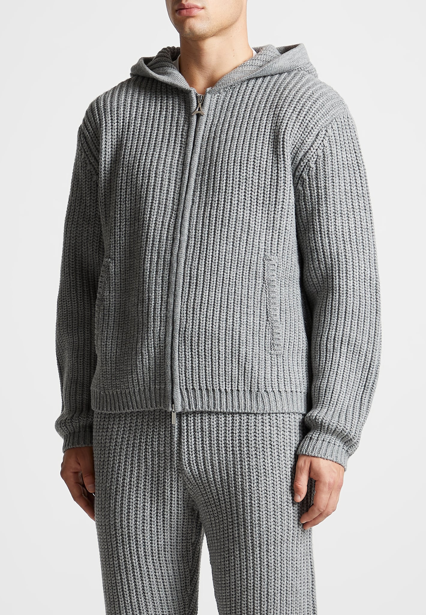 chunky-knit-zip-through-hoodie-light-grey