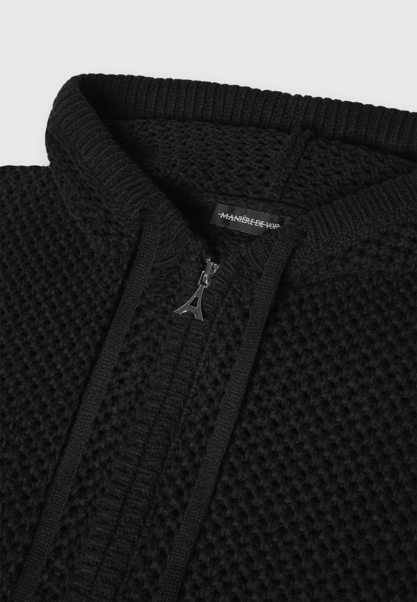 crochet-knitted-hoodie-black