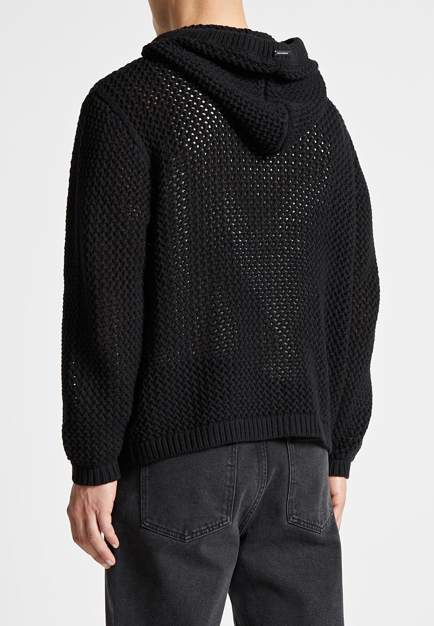 crochet-knitted-hoodie-black