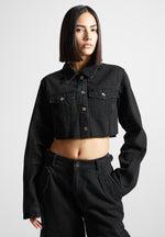 cropped-tacked-sleeve-jacket-black