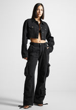 cropped-tacked-sleeve-jacket-black