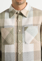 Rune - Unisex Check Overshirt - Sage