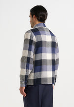 Rune - Unisex Check Overshirt - Navy