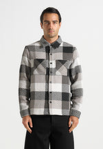 Rune - Unisex Check Overshirt - Black