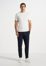 Aiden - Slim Fit Stretch Trousers - Navy