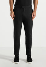 Aiden - Slim Fit Stretch Trousers - Black
