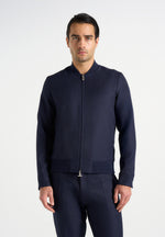 Sami - Tailored Bomber Jacket - Navy