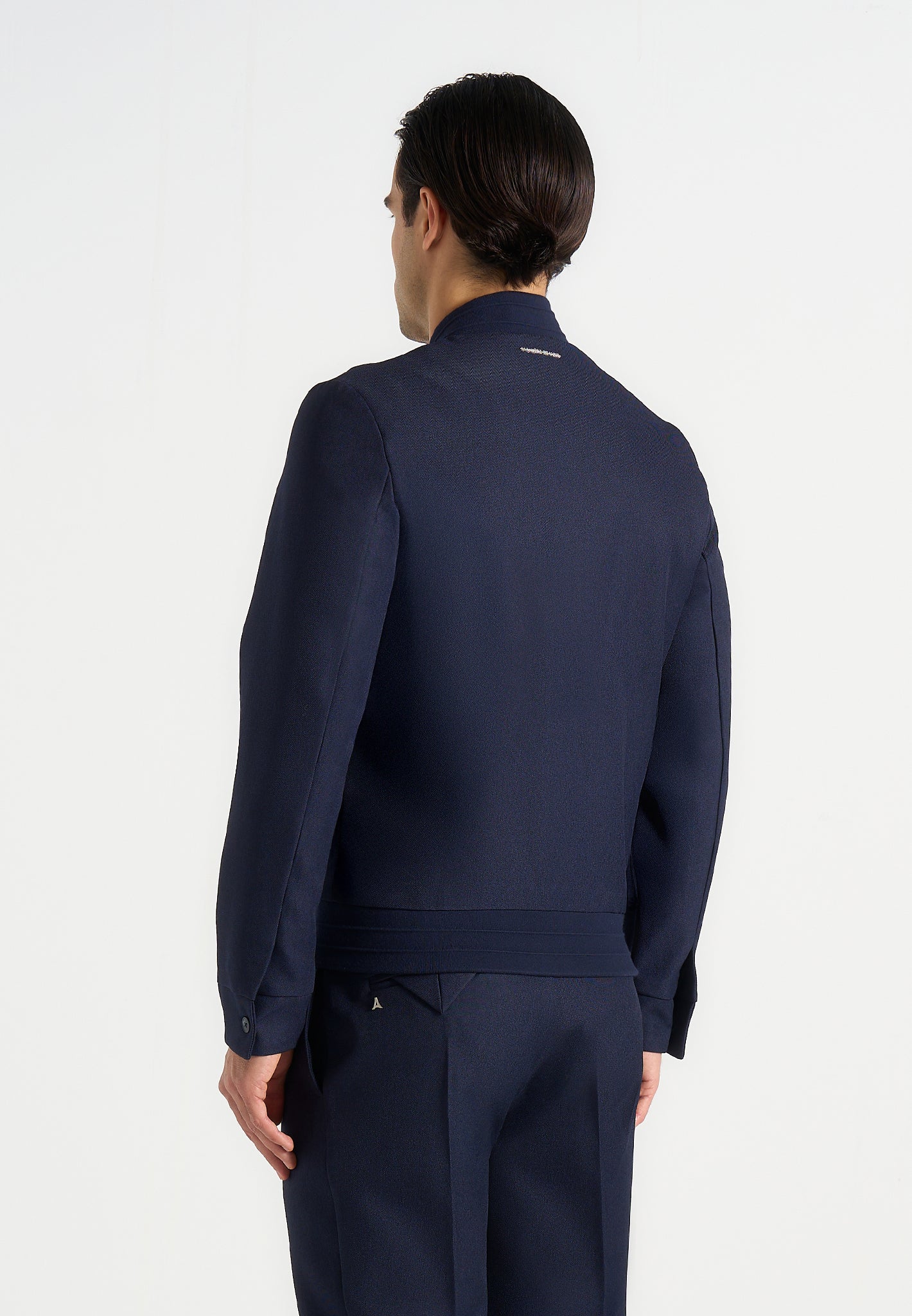 Sami - Tailored Bomber Jacket - Navy