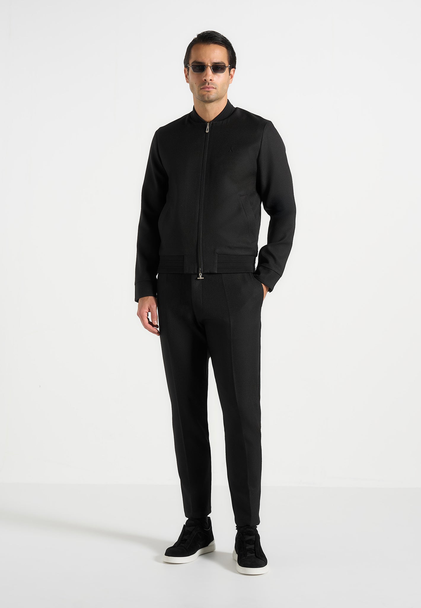 Sami - Tailored Bomber Jacket - Black