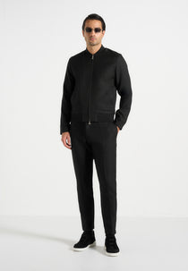 Sami - Tailored Bomber Jacket - Black
