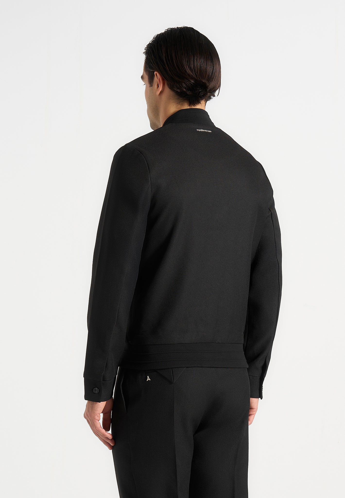 Sami - Tailored Bomber Jacket - Black