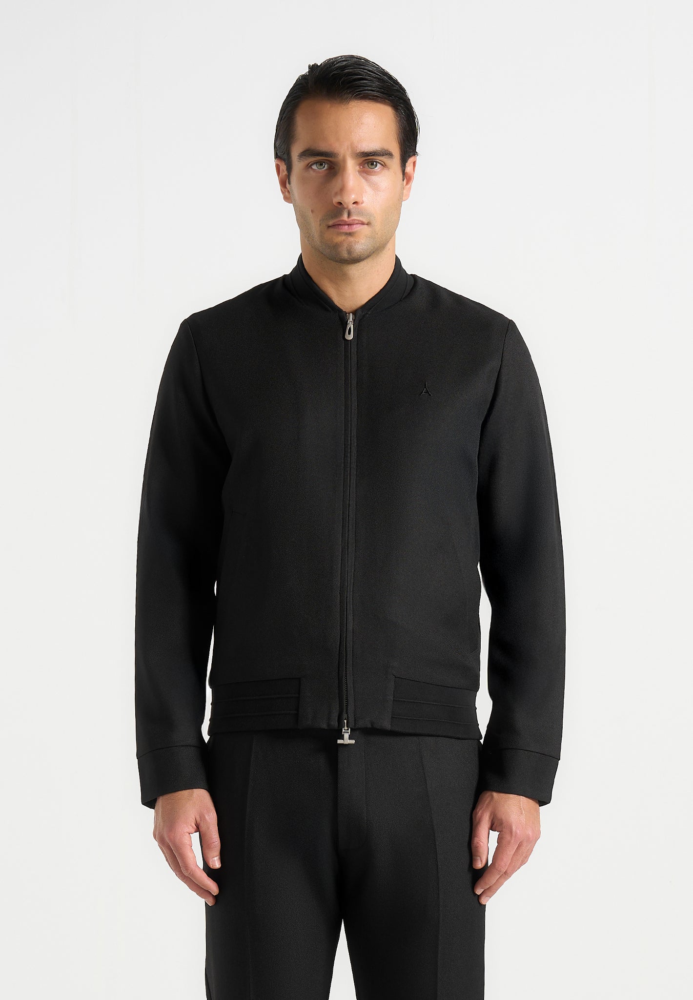 Sami - Tailored Bomber Jacket - Black