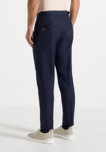 Hubert - Slim Fit Tailored Trousers - Navy