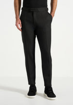 Hubert - Slim Fit Tailored Trousers - Black