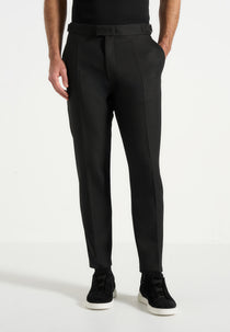 Hubert - Slim Fit Tailored Trousers - Black