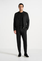 Hubert - Slim Fit Tailored Trousers - Black