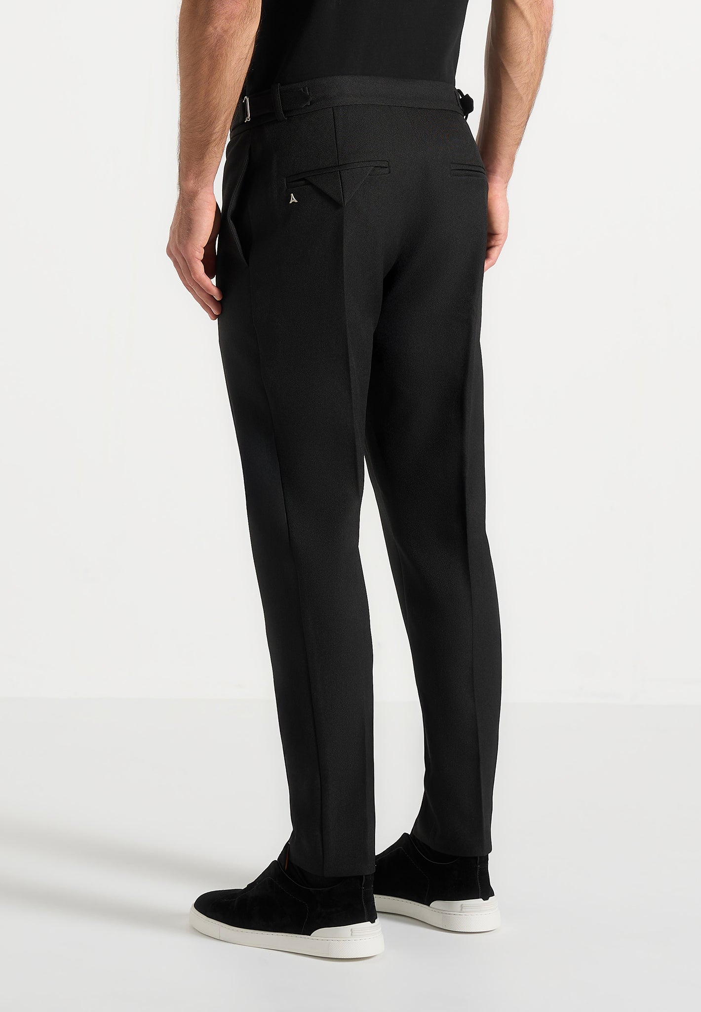 Hubert - Slim Fit Tailored Trousers - Black