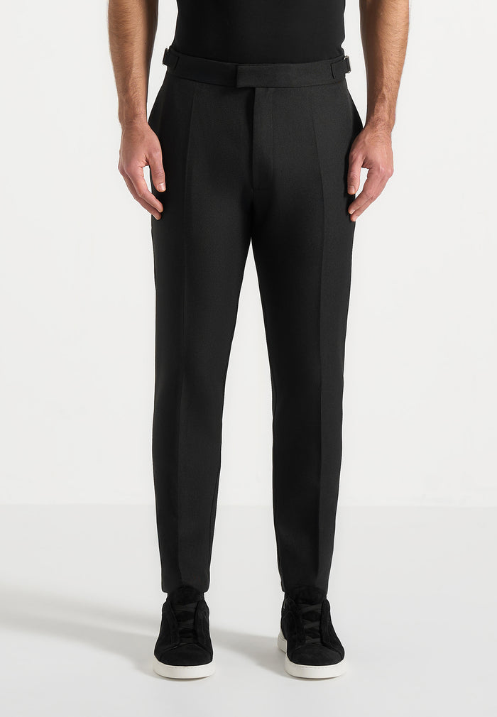 Hubert - Slim Fit Tailored Trousers - Black