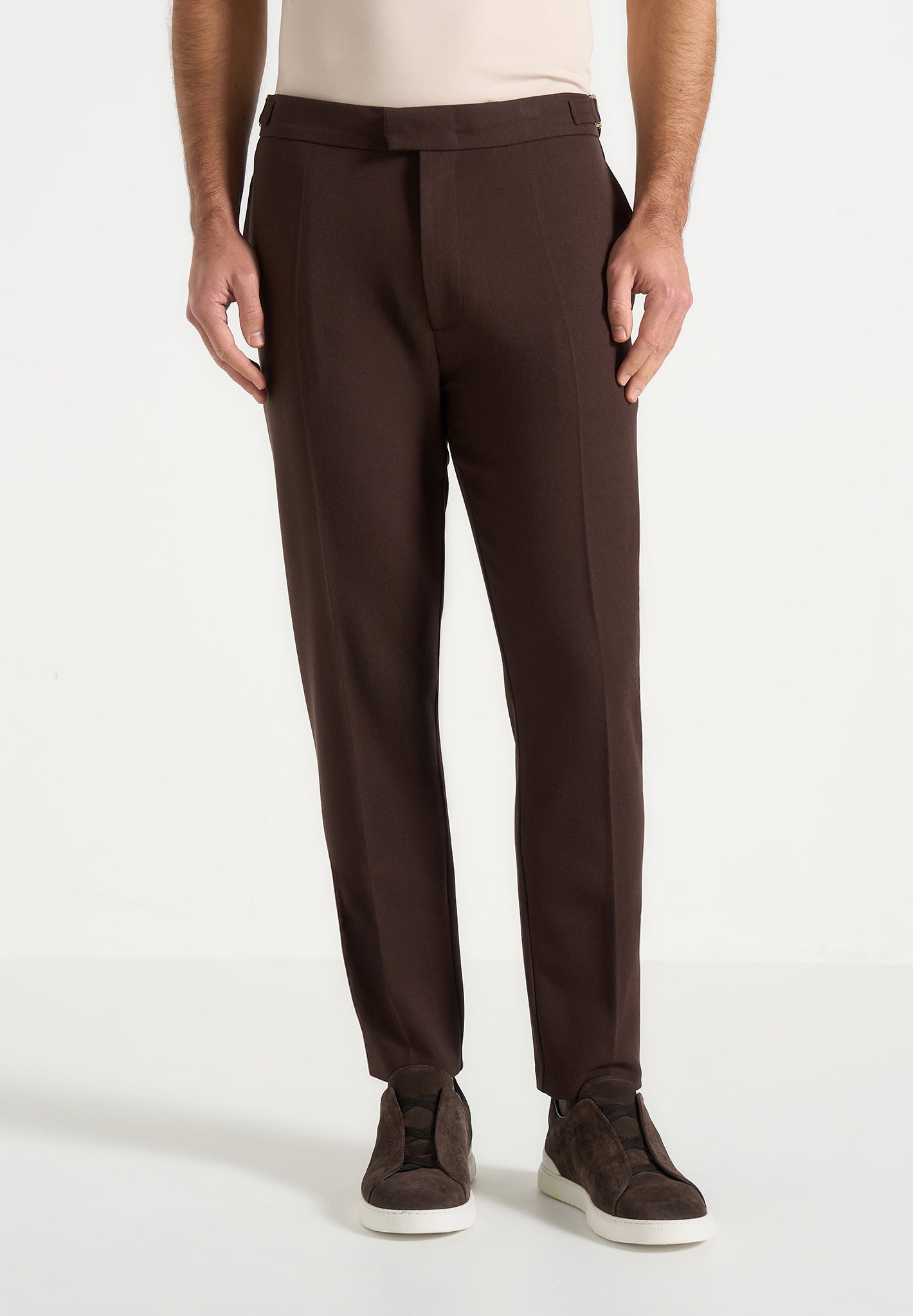 hubert-slim-fit-tailored-trousers-brown