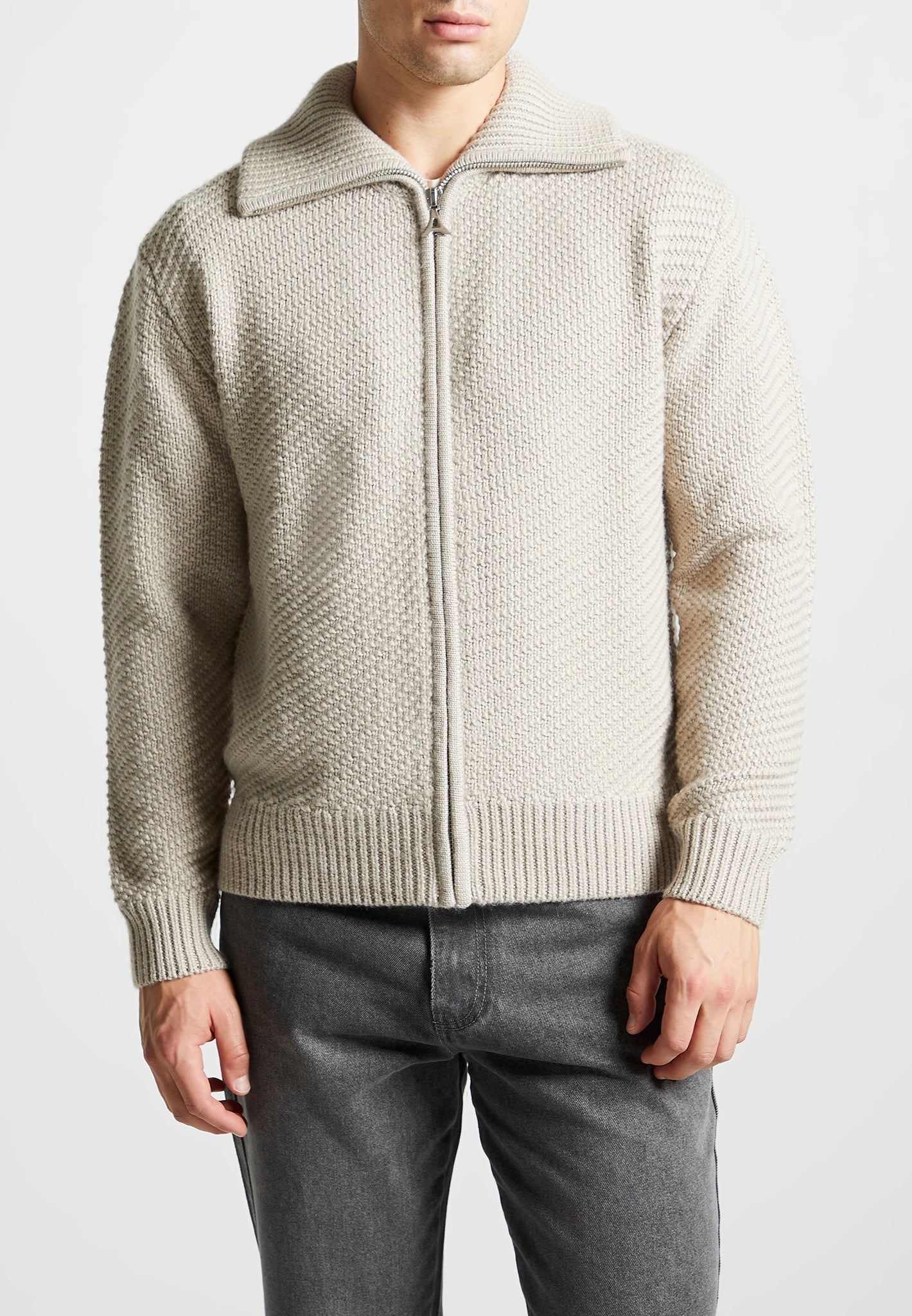 diagonal-knit-cardigan-stone