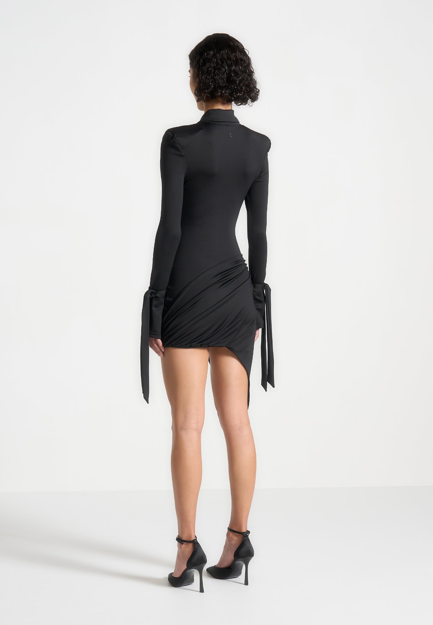 diane-draped-asymmetric-mini-dress-black
