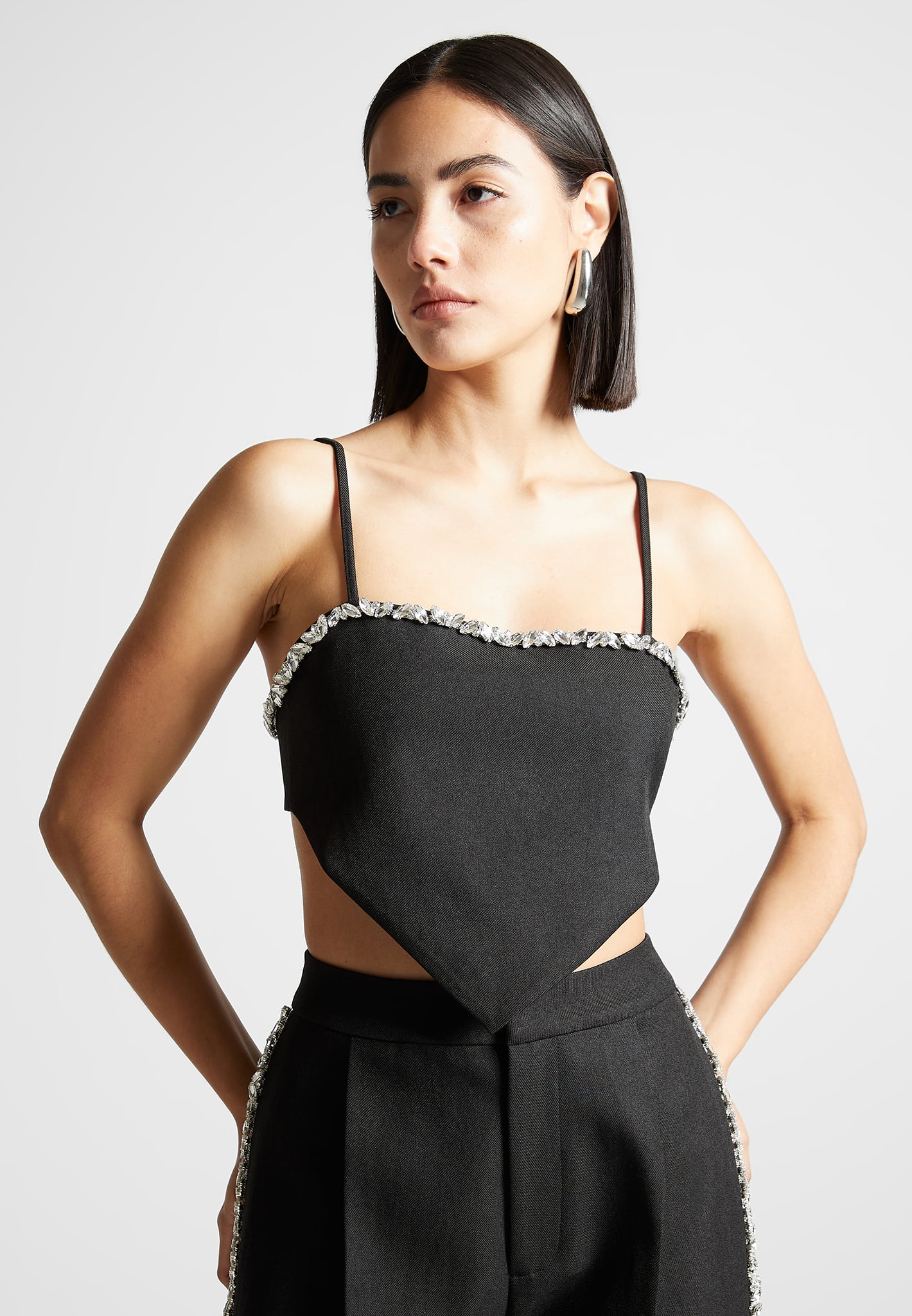 embellished-handkerchief-top-black