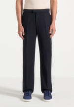Joseph - Regular Fit Pinstripe Tailored Trousers - Navy