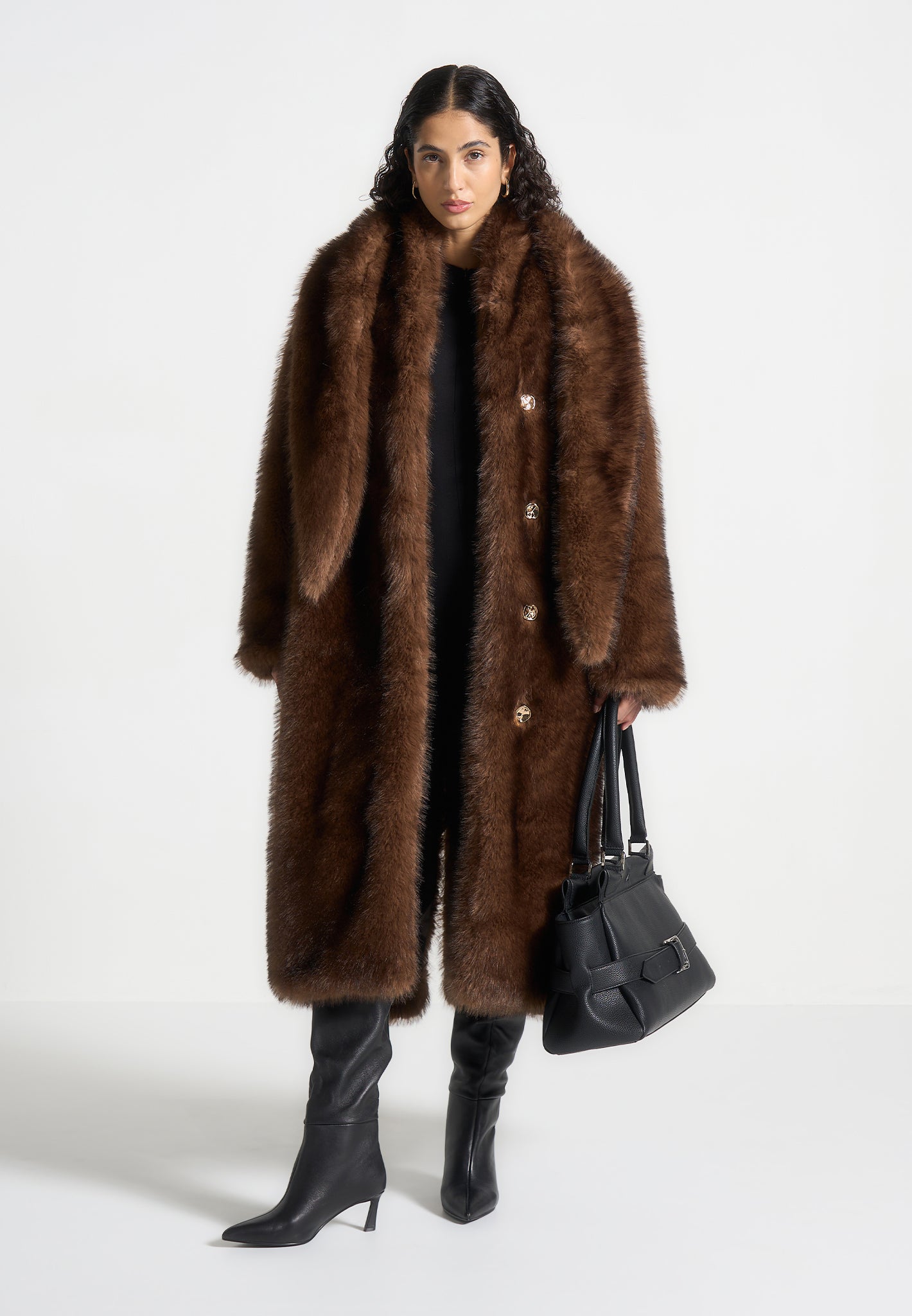 Faux fur oversized coat on sale