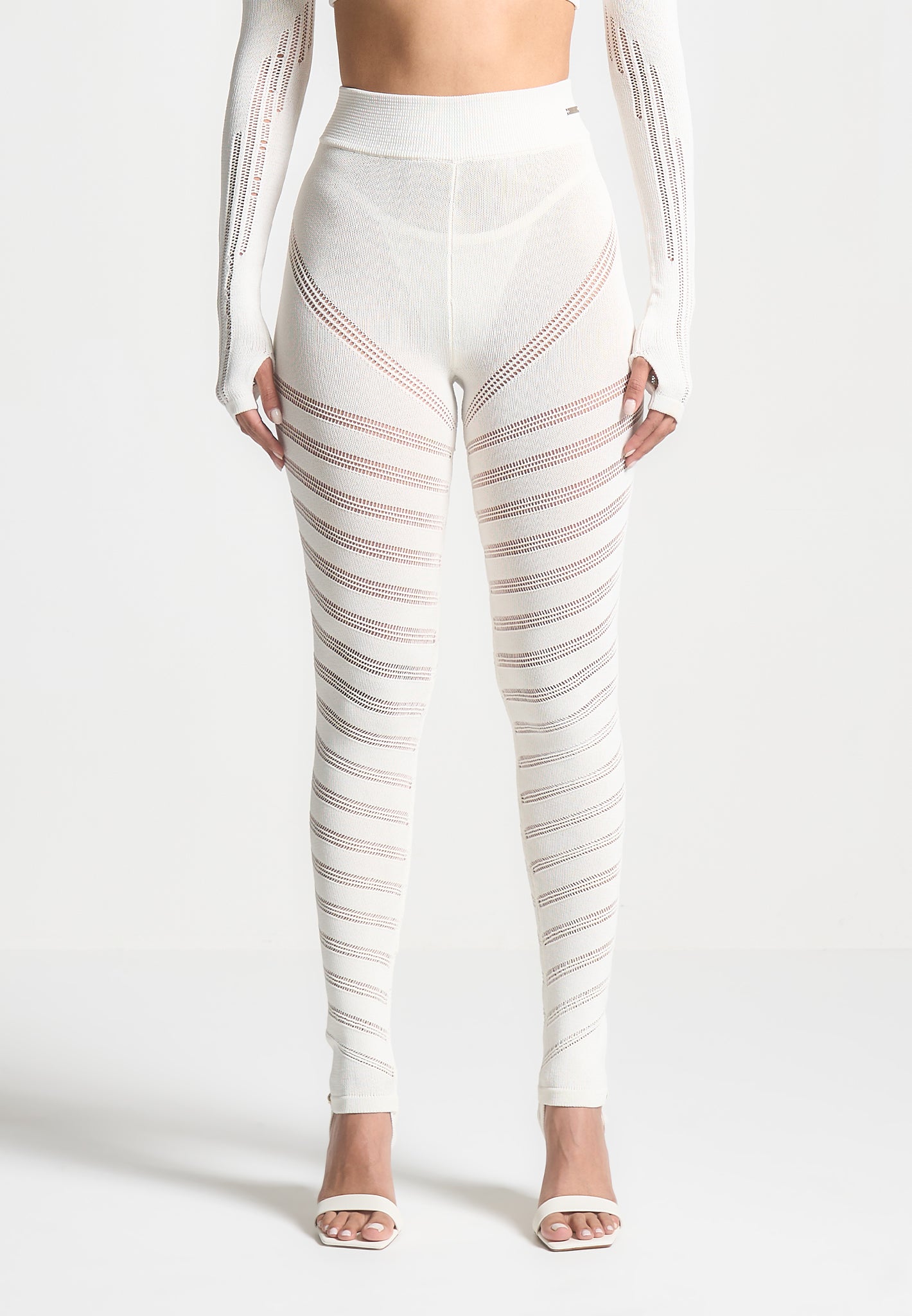 White high waisted leggings hotsell
