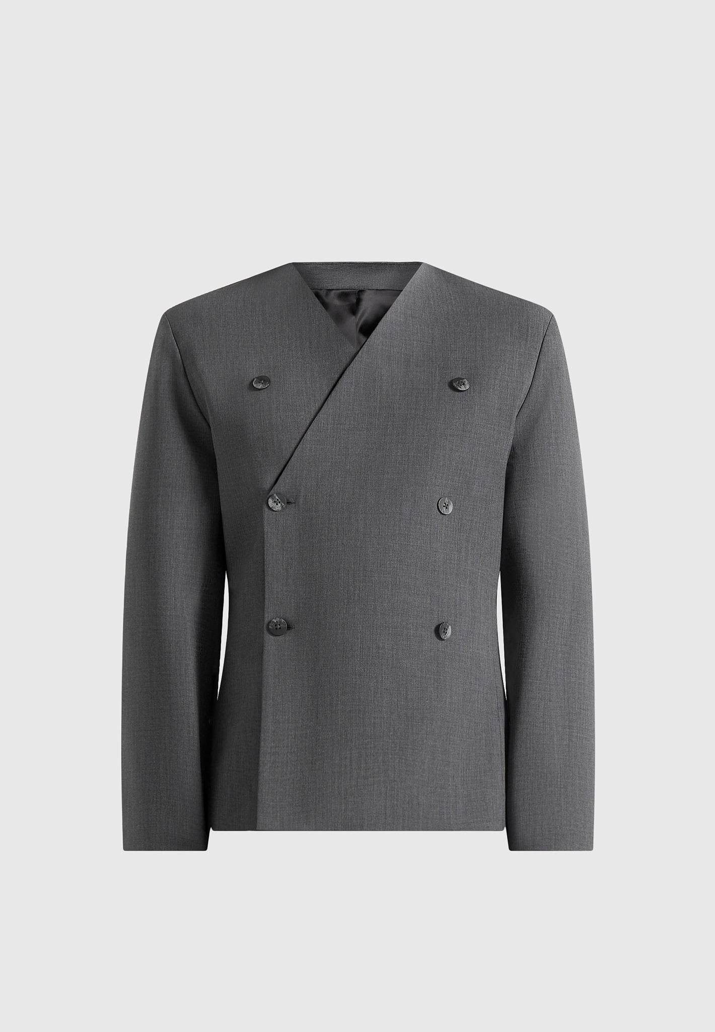 Timeo - Tailored Kimono Blazer - Grey