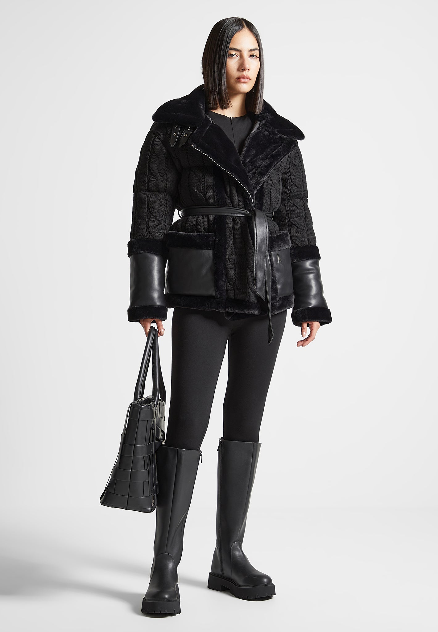 knit-and-plush-puffer-biker-jacket-black 