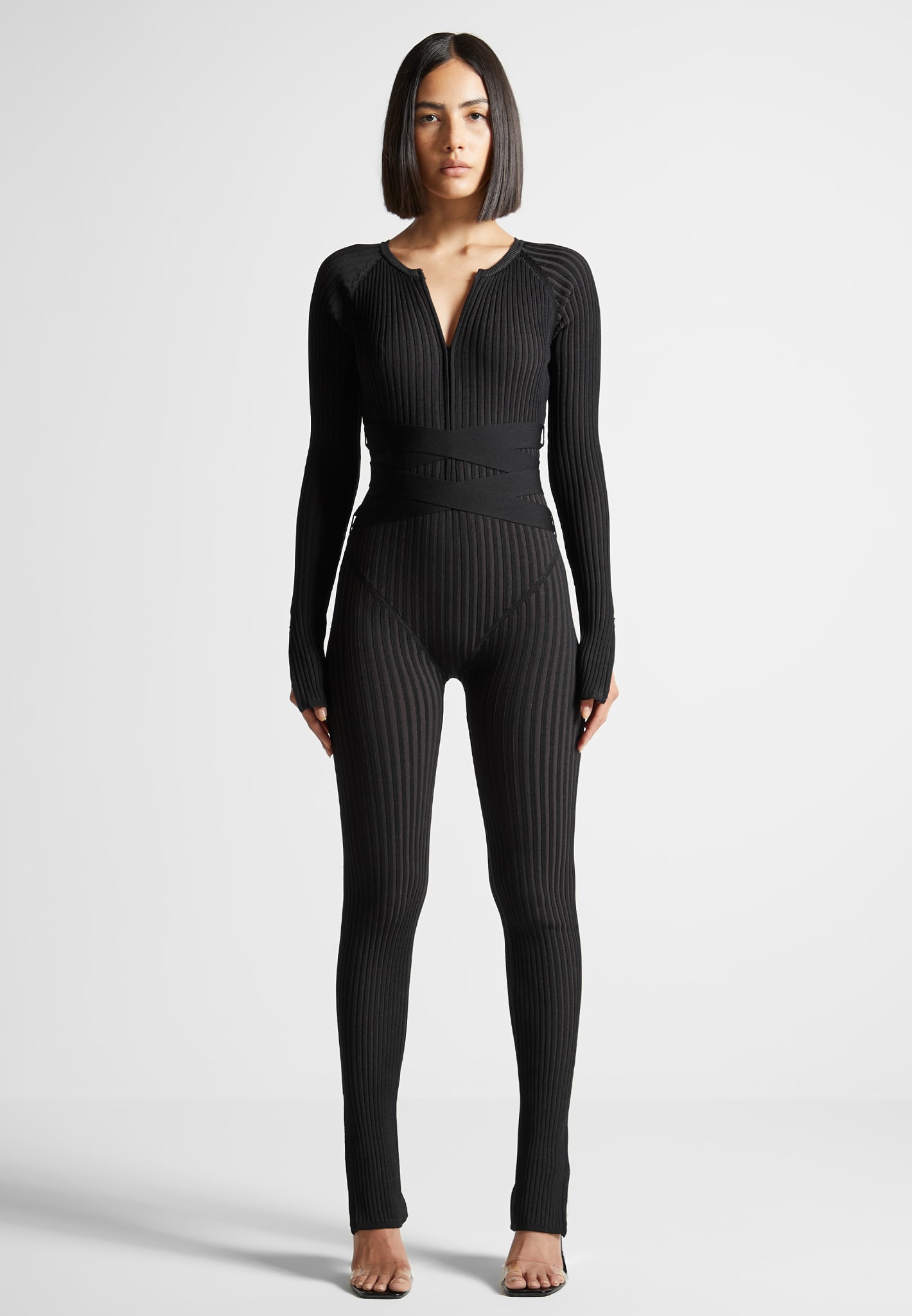 knitted-two-tone-jumpsuit-with-belt-black