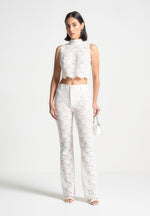 lace-fit-and-flare-trousers-white