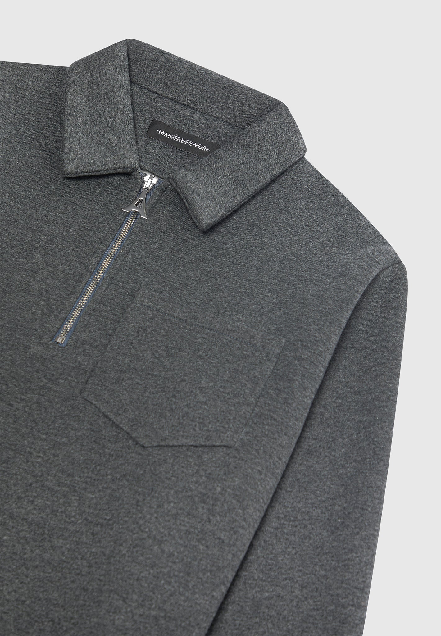long-sleeve-polo-zip-jumper-dark-grey-marl