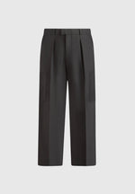 Luca - Relaxed Fit Pleated Pocket Trousers - Grey