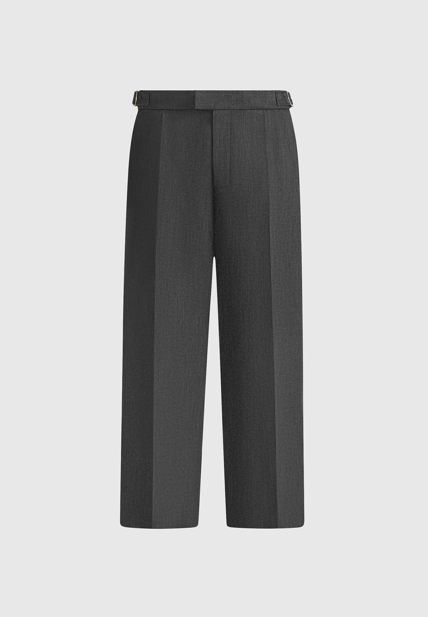Boris - Tailored Button Cuff Trousers - Grey