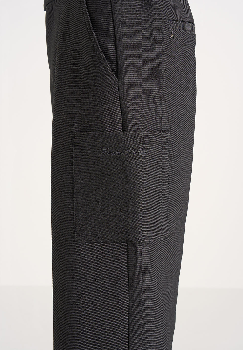 Luca - Relaxed Fit Pleated Pocket Trousers - Grey