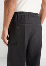 Luca - Relaxed Fit Pleated Pocket Trousers - Grey