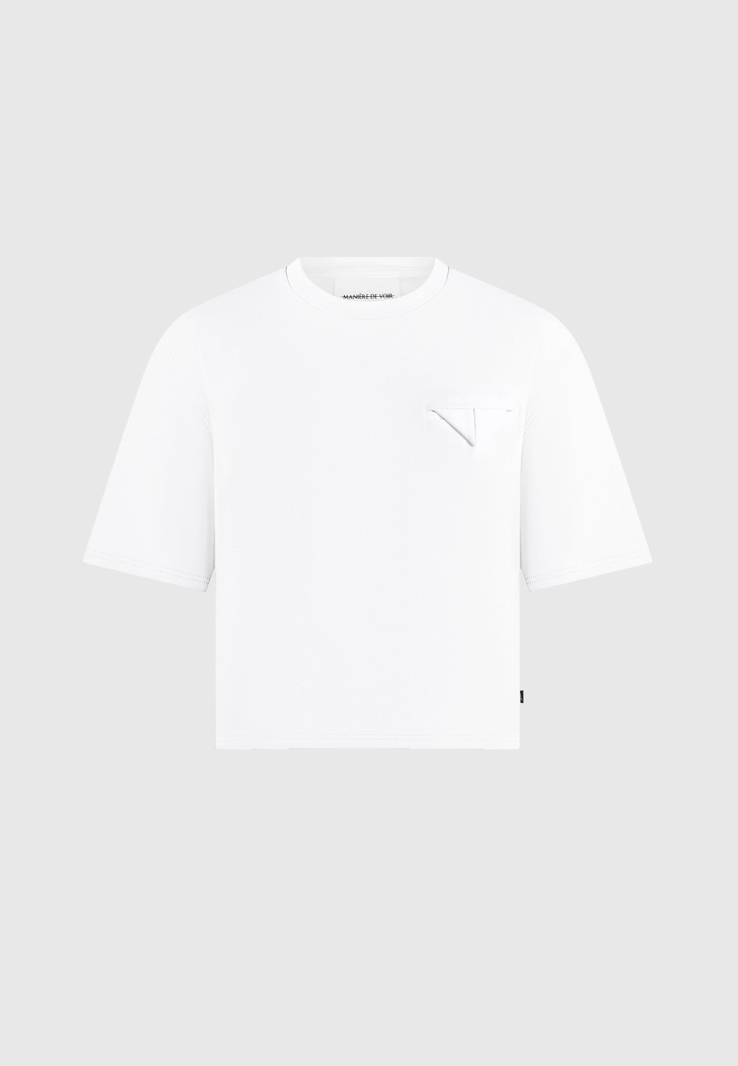 Leon - Boxy Cropped T-Shirt - White