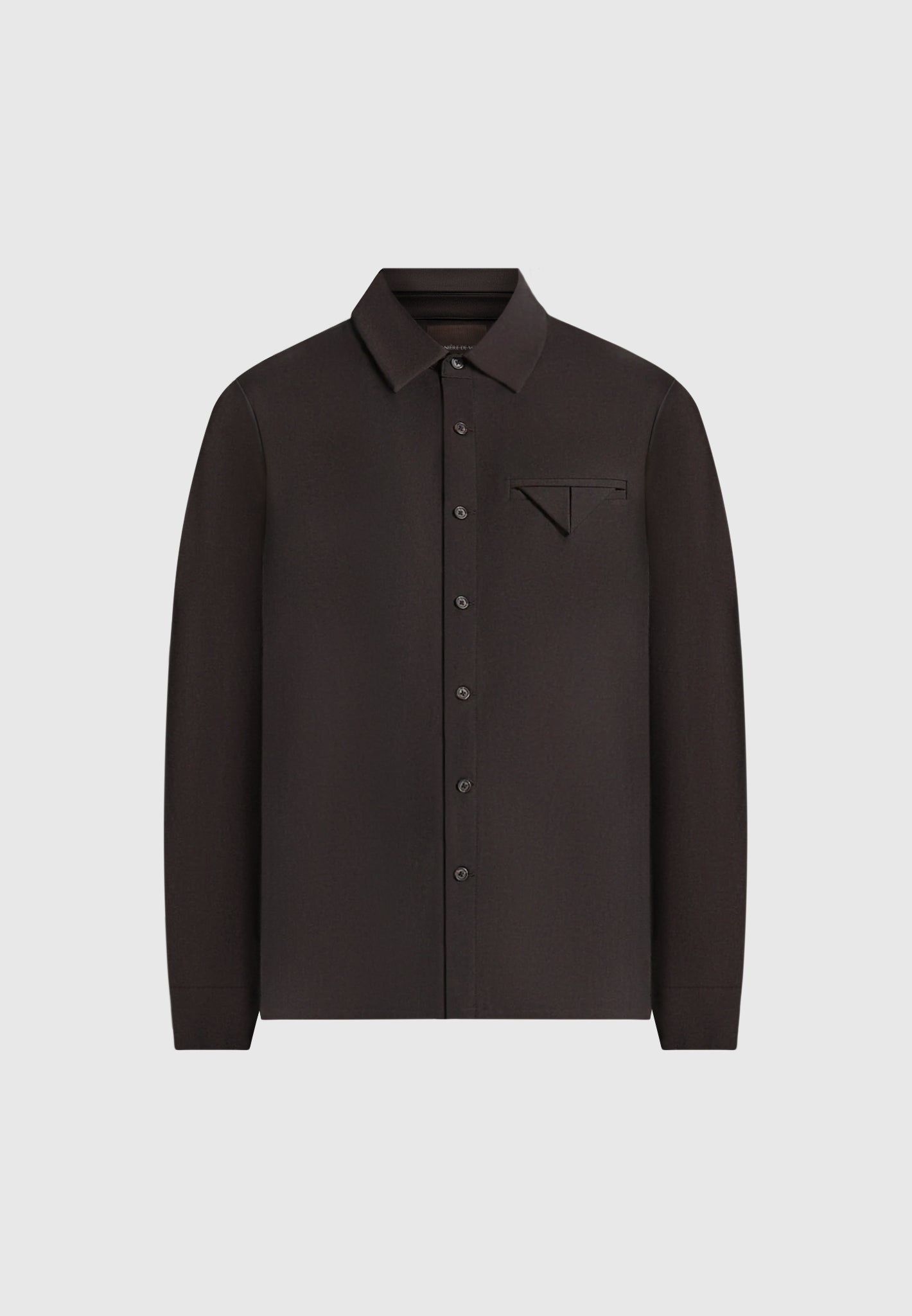 Tom - Slim Fit Tailored Stretch Dress Shirt - Brown