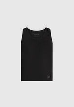 VS001 - Ribbed Cotton Vest - Black