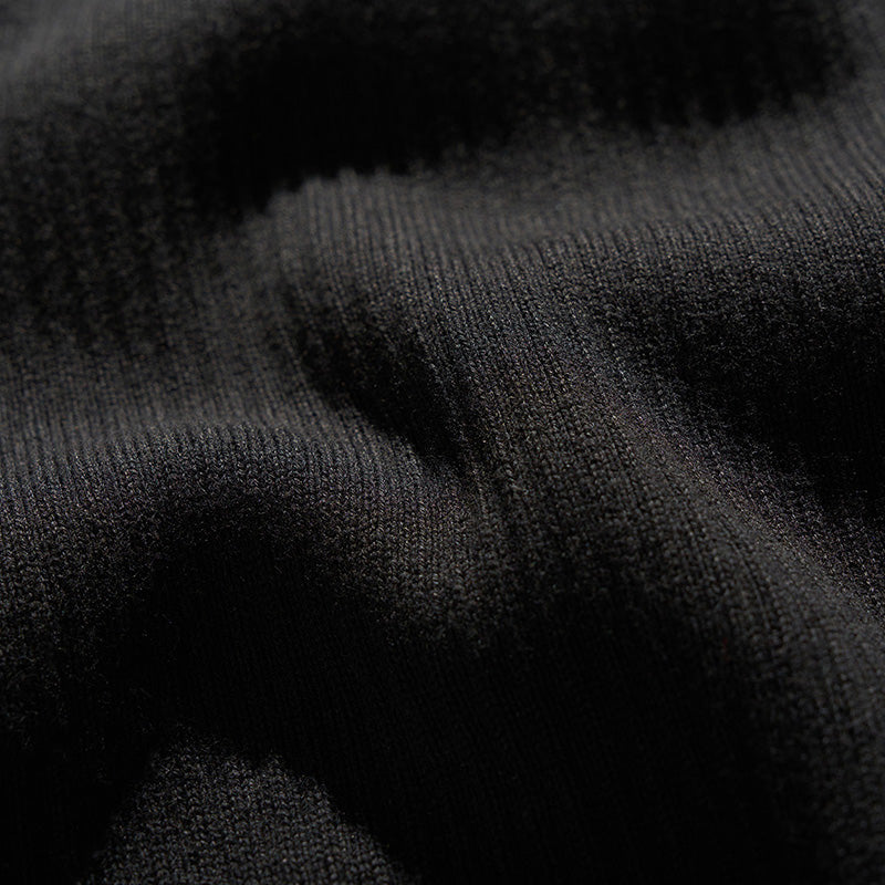 VS001 - Ribbed Cotton Vest - Black